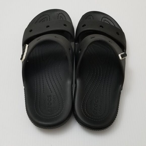 CROCS Classic Slide Sandal Size Men 7 Women 9 Black Double Strap Slip On 206761 main image 5